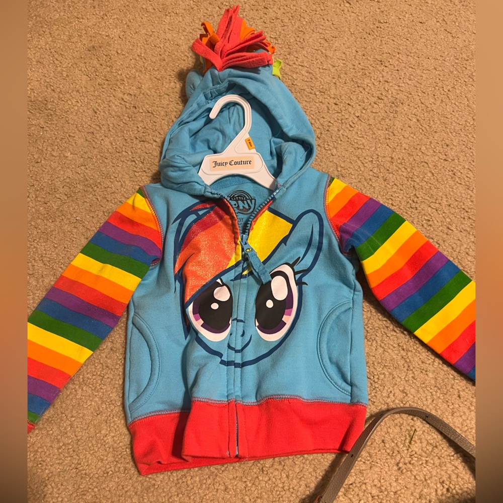 My Little Pony Rainbow Dash hoodie size 3T